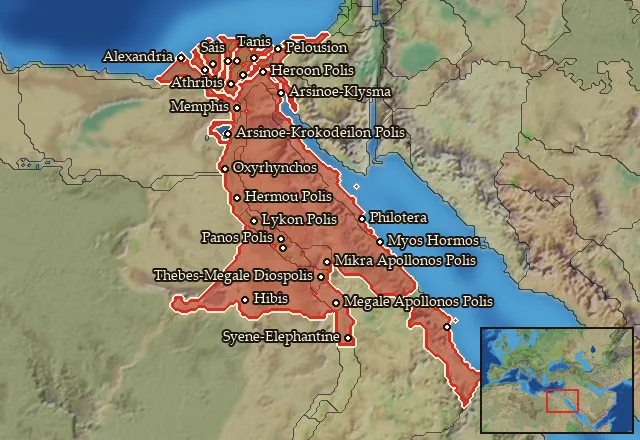 Regions of the Egypt mercenary pool