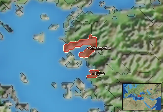 Regions of the Aiolis mercenary pool