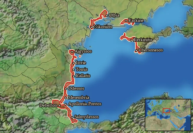 Regions of the Euxine Coast mercenary pool