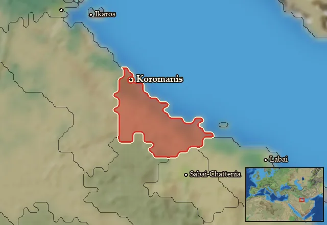Map of Aboukaia-Leanitaia and its neighbours