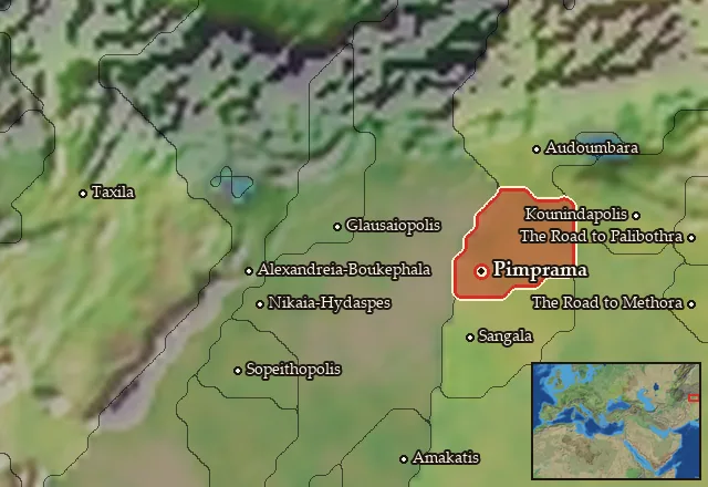 Map of Adraistaia and its neighbours