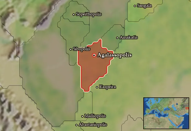 Map of Agalassia and its neighbours