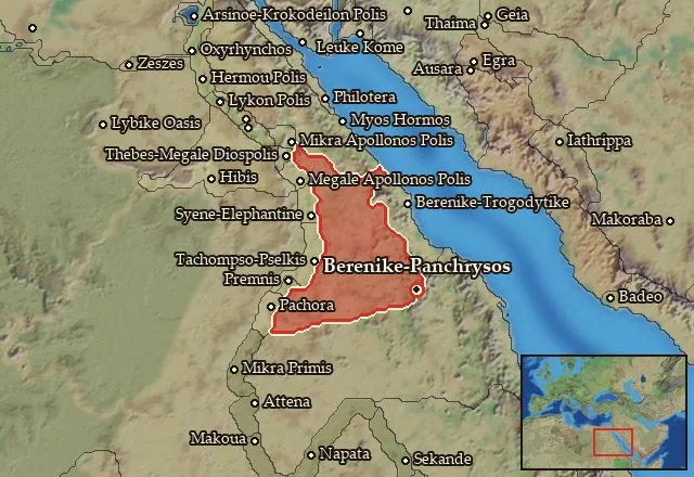 Map of Aidaia and its neighbours