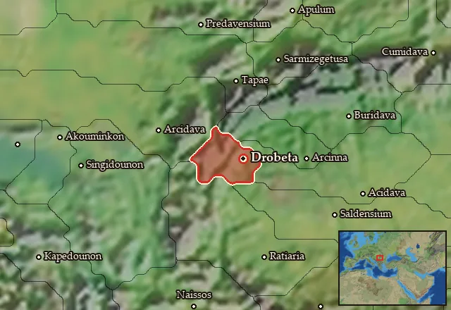 Map of Albocensia Orientalis and its neighbours