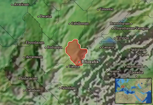 Map of Ambarria and its neighbours