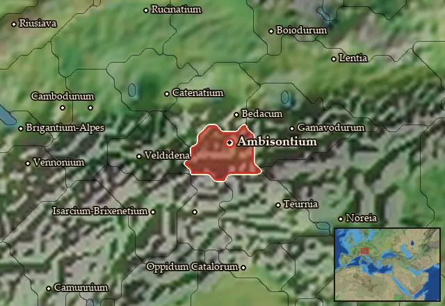 Map of Ambisontia and its neighbours