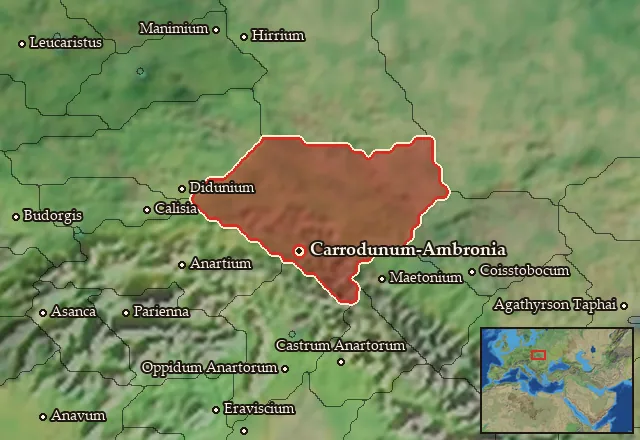 Map of Ambronia and its neighbours