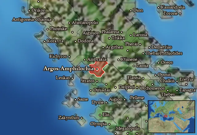 Map of Amphilochia and its neighbours