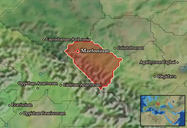 Map of Anartophractia and its neighbours