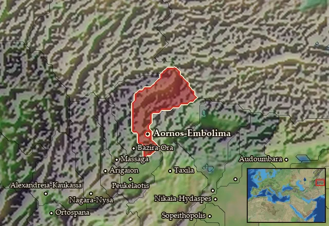 Map of Anatolike Assakenia and its neighbours