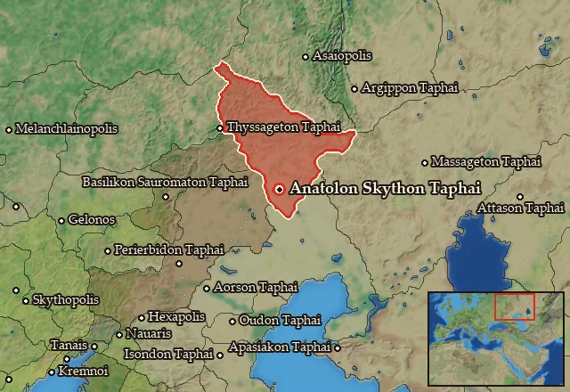 Map of Anatolike Skythia and its neighbours