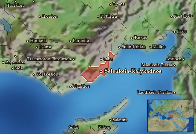 Map of Anatolike Tracheiotis and its neighbours