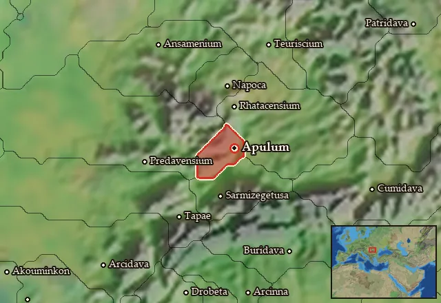 Map of Apula and its neighbours