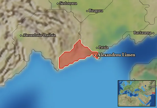Map of Arbia and its neighbours