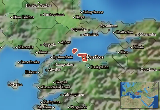 Map of Arktonnesos and its neighbours