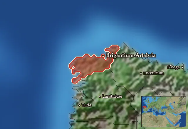 Map of Artabria and its neighbours