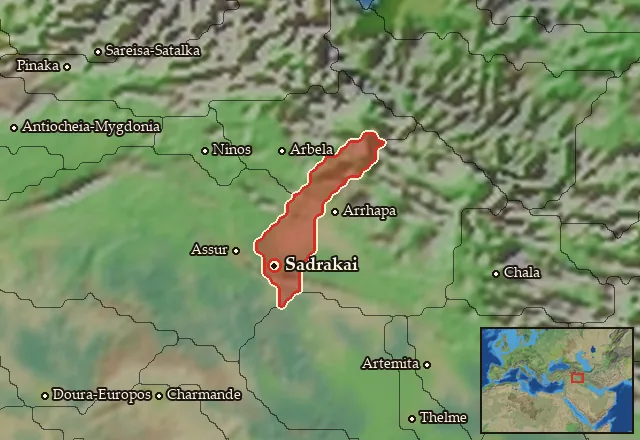 Map of Artakene and its neighbours