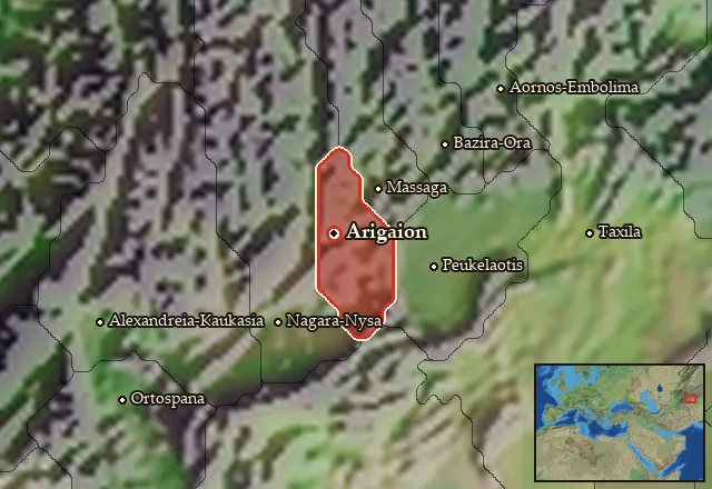 Map of Aspasia and its neighbours