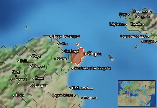 Map of Aspis and its neighbours