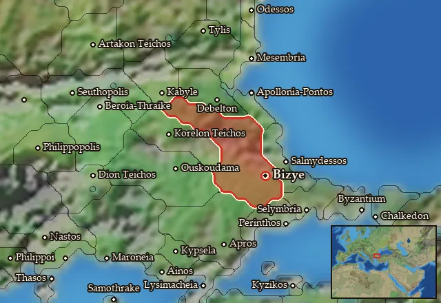 Map of Astia and its neighbours