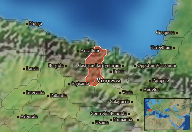 Map of Autrigonia and its neighbours
