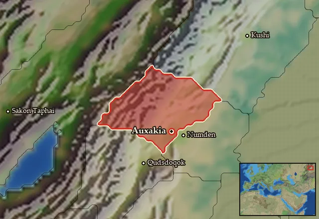 Map of Auxakitis and its neighbours
