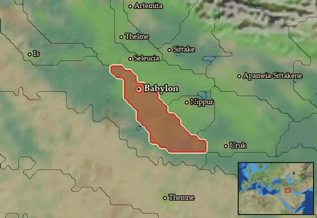 Map of Babylonia and its neighbours