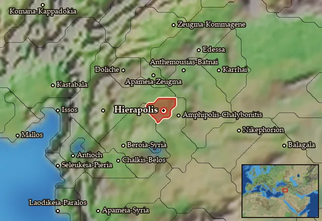 Map of Bambyke and its neighbours