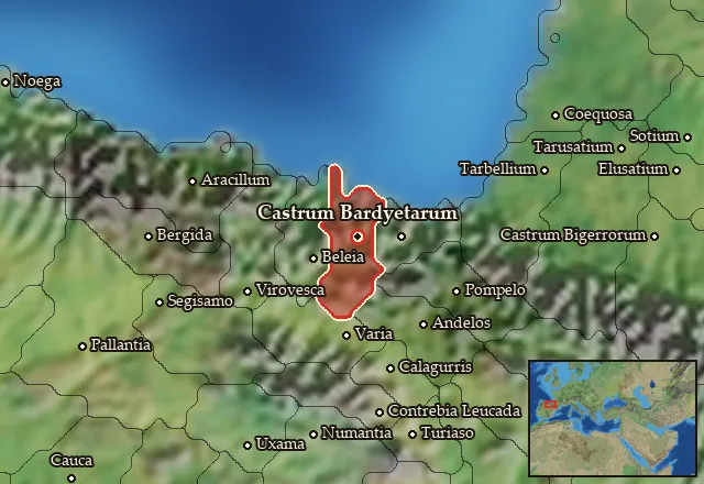 Map of Bardyetia and its neighbours