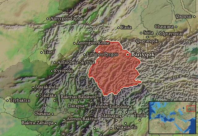 Map of Bariy and its neighbours
