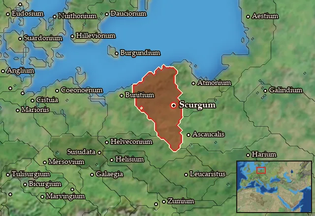 Map of Bastarnia Vetus and its neighbours
