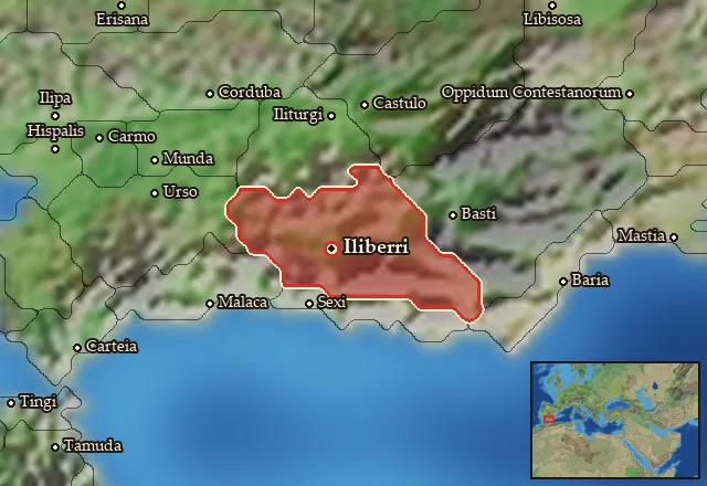 Map of Bastetania Occidentalis and its neighbours