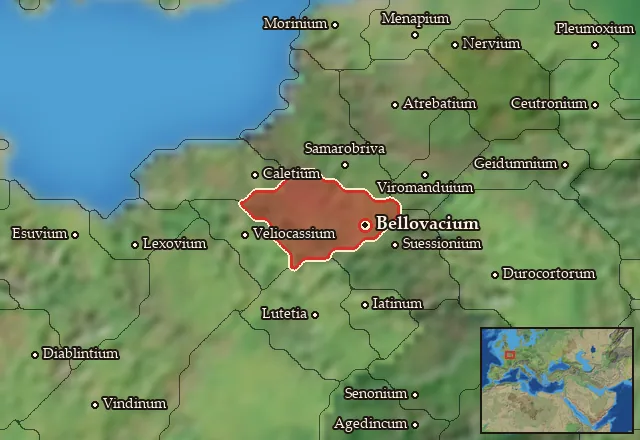 Map of Bellovacia and its neighbours