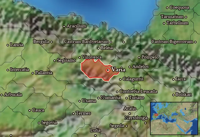 Map of Beronia and its neighbours