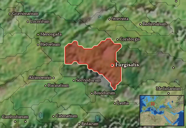 Map of Boihaemum Occidentale and its neighbours