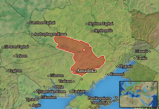 Map of Borysthenes and its neighbours