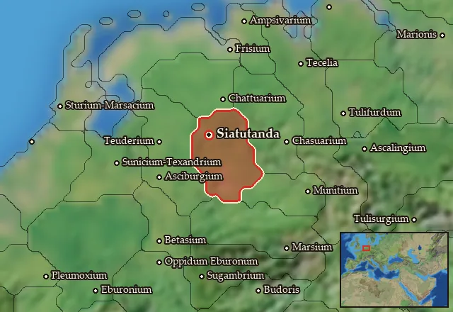 Map of Bructeria Maior and its neighbours