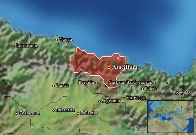 Map of Cantabria and its neighbours