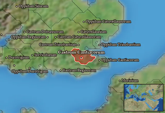 Map of Cantiacia and its neighbours