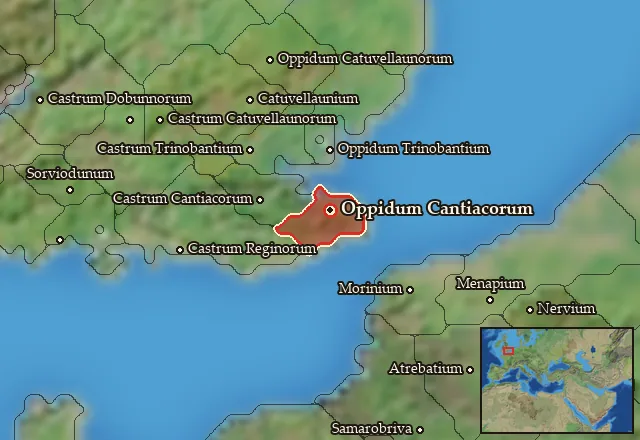 Map of Cantiacia Orientalis and its neighbours
