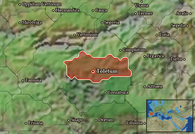 Map of Carpetania and its neighbours