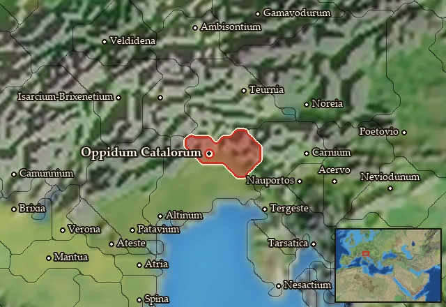 Map of Catalia and its neighbours