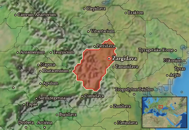 Map of Caucoensia and its neighbours