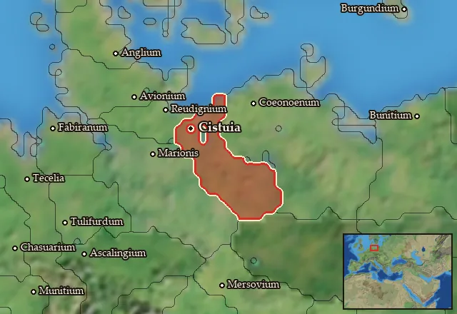 Map of Caulcia-Campsiania and its neighbours