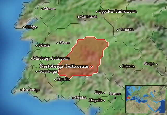 Map of Celticia Orientalis and its neighbours