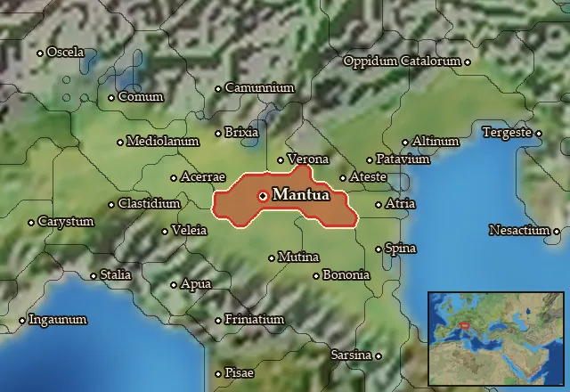 Map of Cenomania Meridionalis and its neighbours