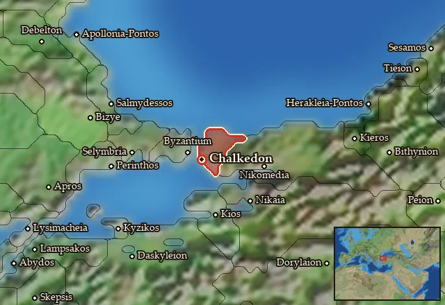 Map of Chalkedonia and its neighbours