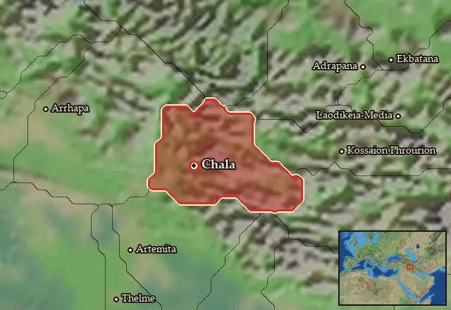 Map of Chalonitis and its neighbours