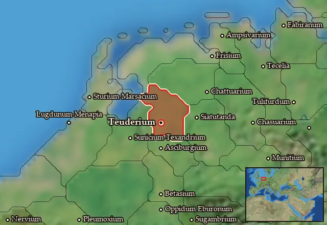 Map of Chamavia and its neighbours