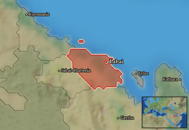 Map of Chattenia and its neighbours